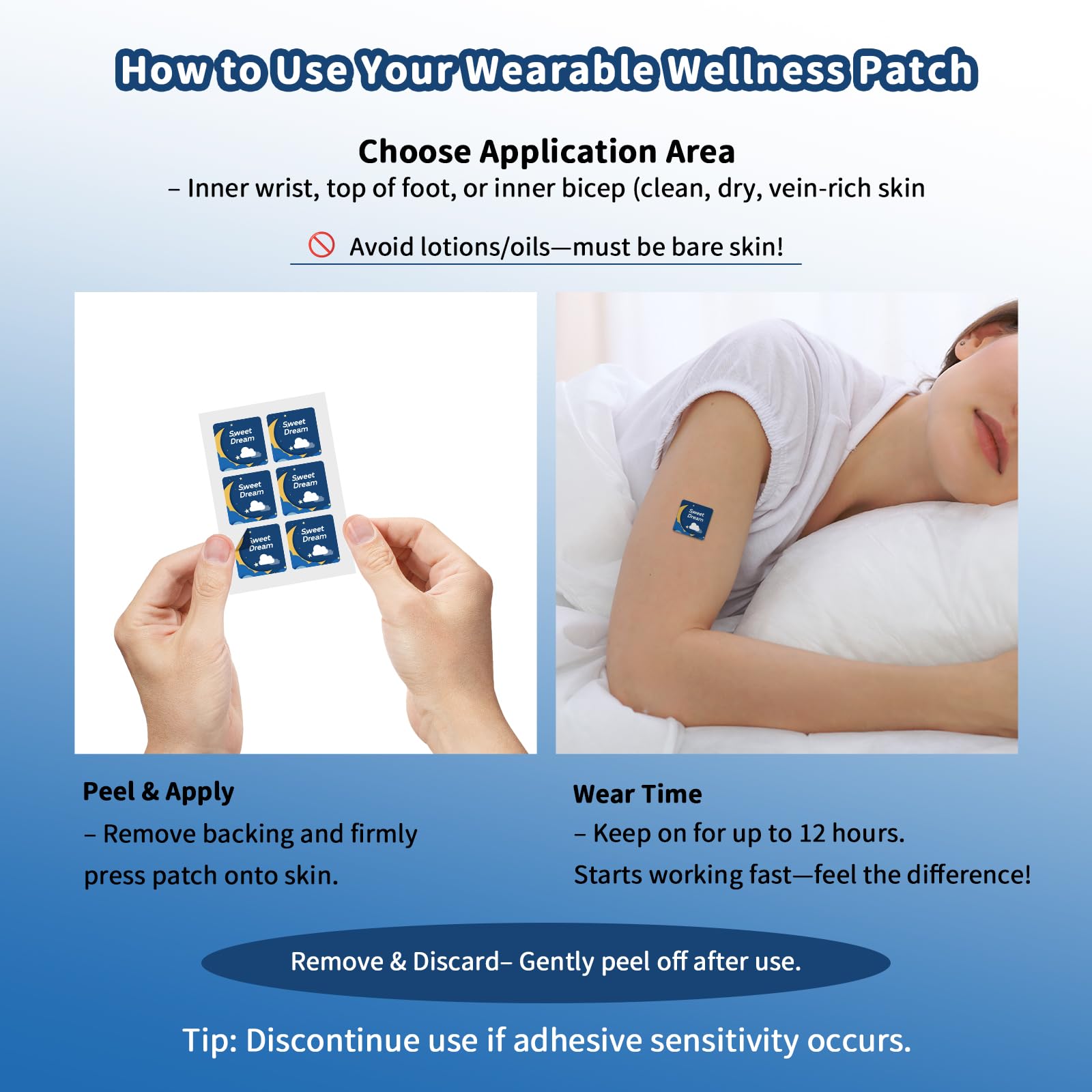 Kaeruw Plant-Based Sleep Patch displayed on a bedside table