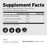 Kaged BCAA Powder 400g displayed on a gym bench