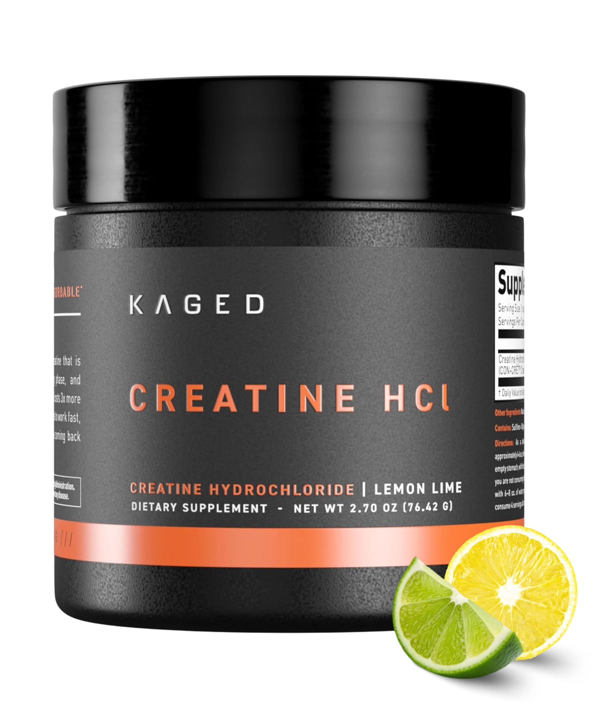 Kaged Creatine HCl 750mg front view packaging