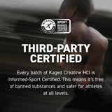 Kaged Creatine HCl mixed in a glass of water