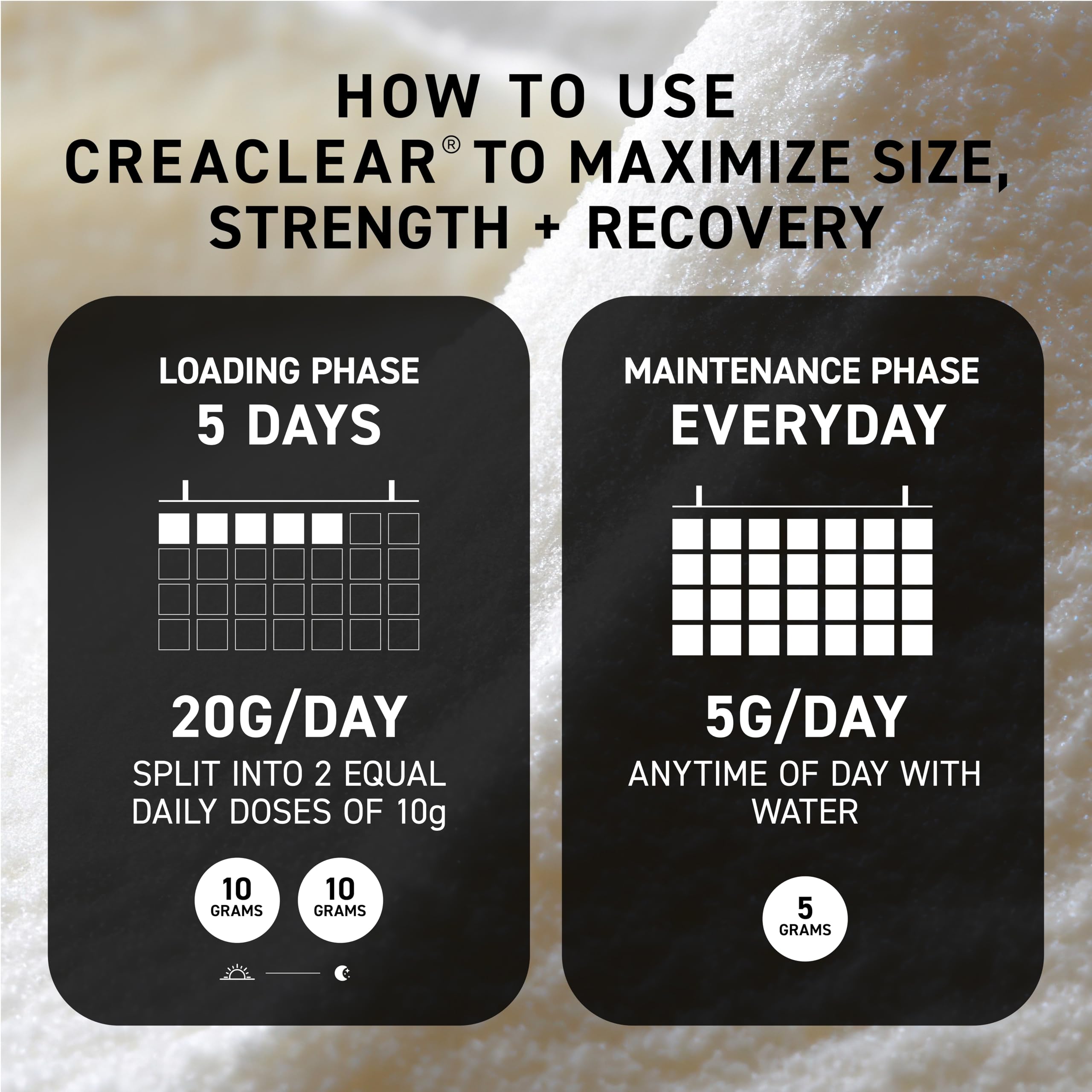 Kaged Creatine Powder 630g packaging on a kitchen counter