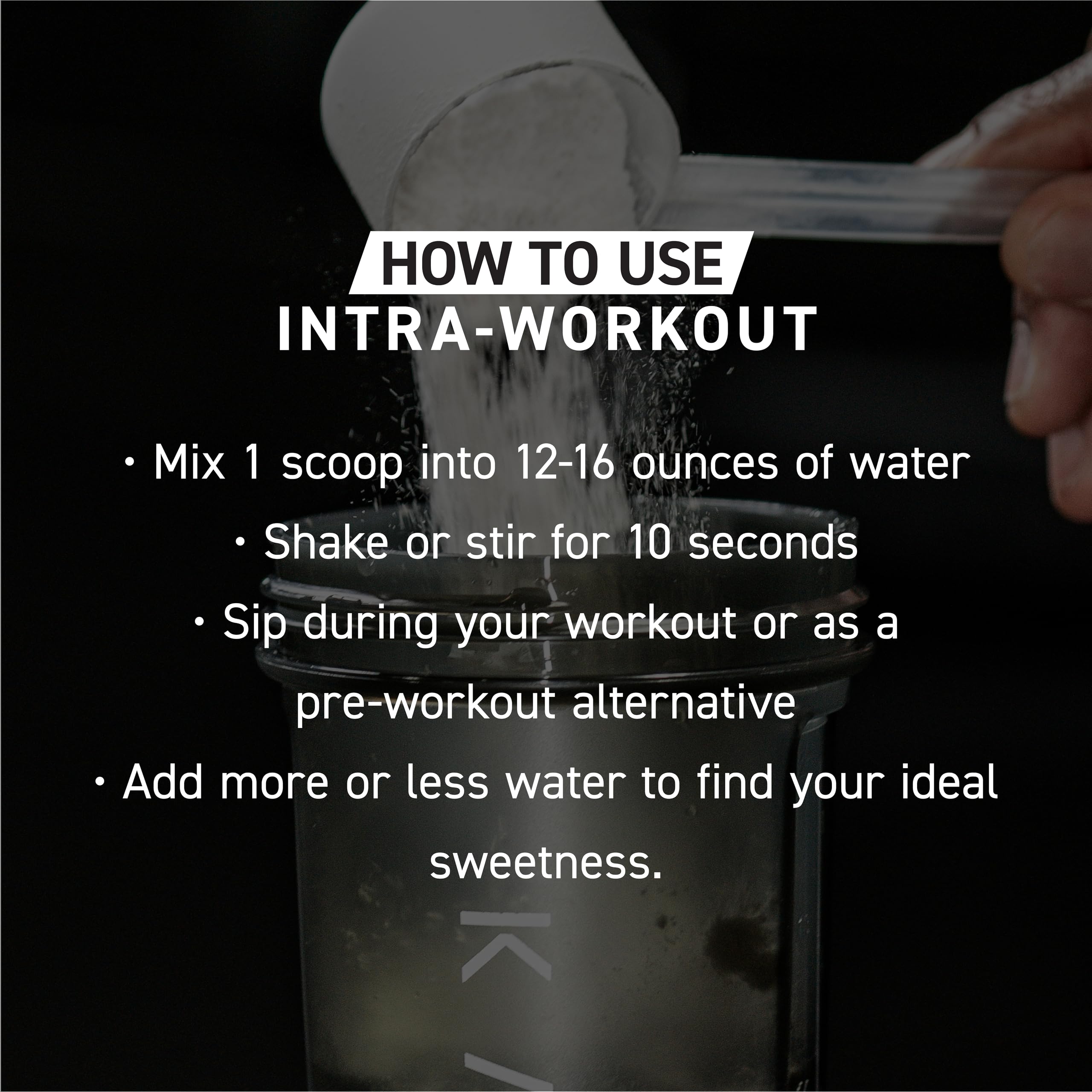Kaged Intra-Workout BCAA 381g on a workout bench
