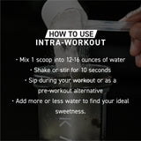 Kaged Intra-Workout BCAA 381g on a workout bench