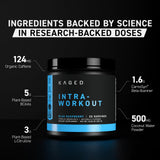 Kaged Intra-Workout BCAA 381g side view showing packaging