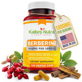 Kaibro Nutra Berberine Supplement 1000mg front view of packaging