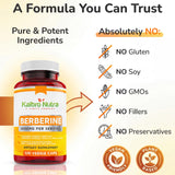 Kaibro Nutra Berberine Supplement 1000mg with ingredients list