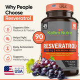 Kaibro Nutra Resveratrol supplement bottle with label