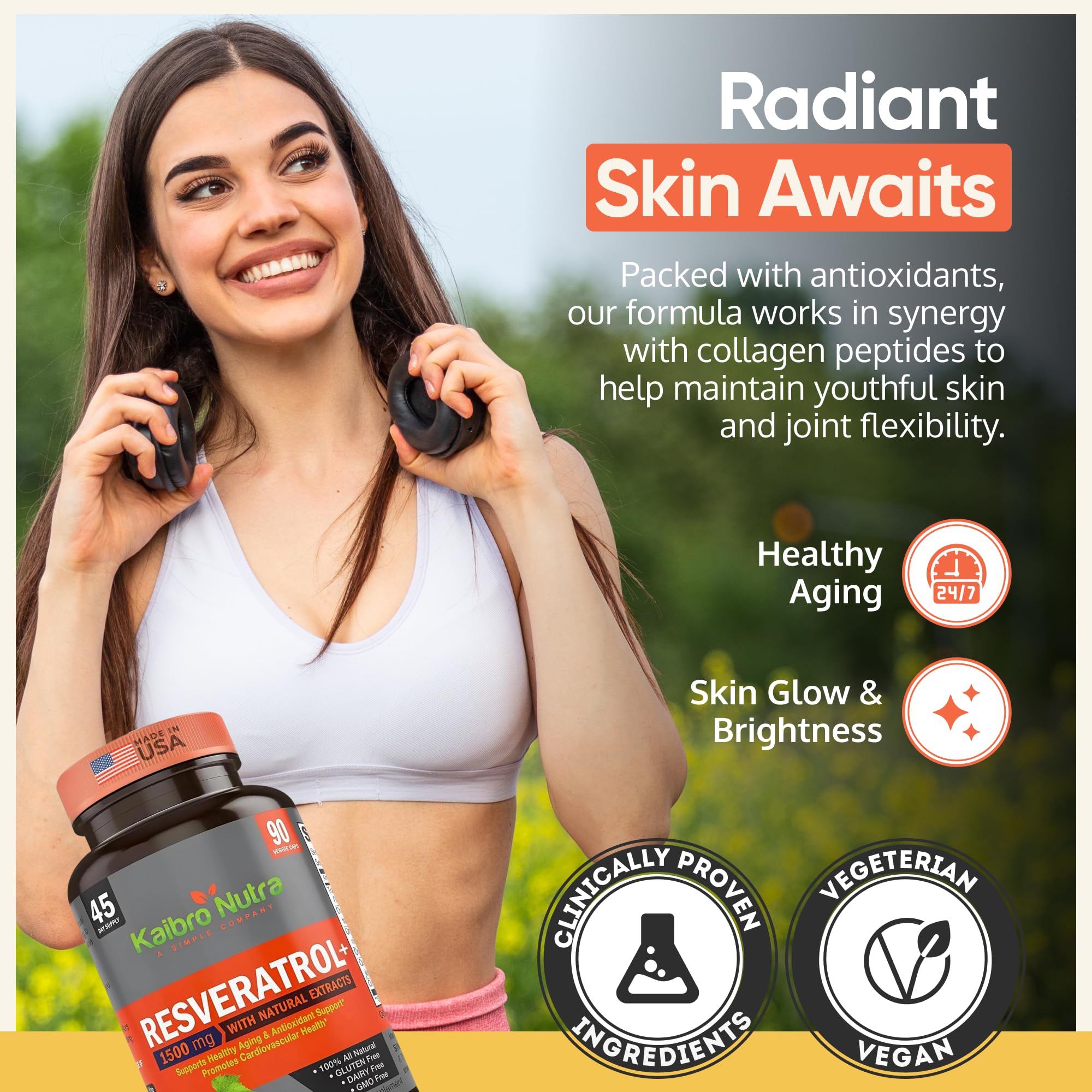 Kaibro Nutra Resveratrol supplement ingredients list