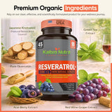 Kaibro Nutra Resveratrol supplement side view