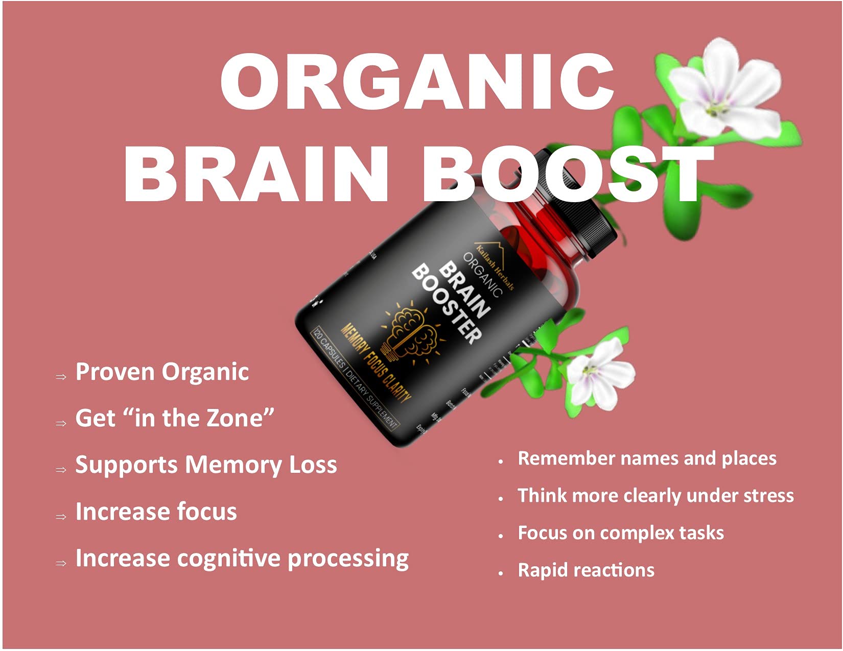 Kailash Herbals Bacopa Monnieri capsules packaging