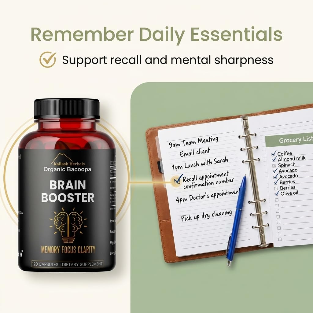 Kailash Herbals Bacopa Monnieri capsules with herbs