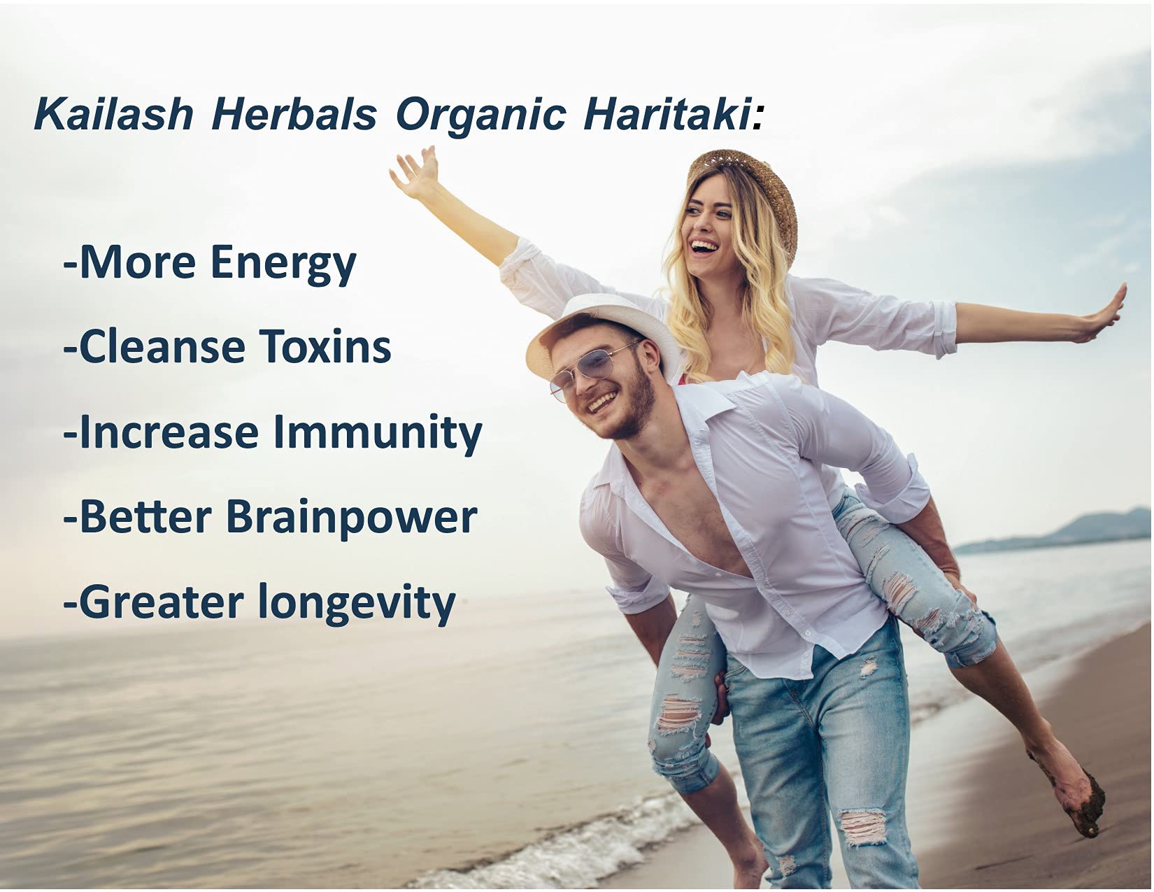 Kailash Herbals Haritaki 481g open container with powder