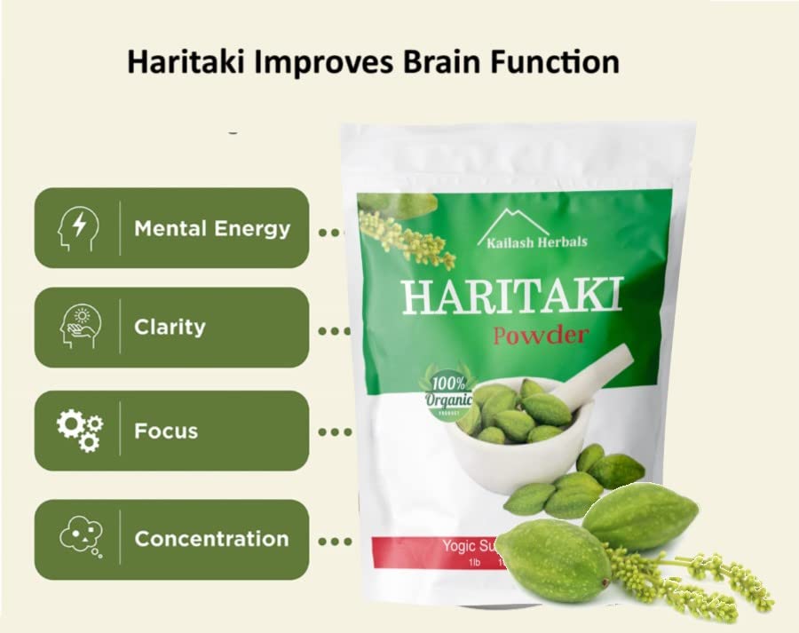 Kailash Herbals Haritaki 481g with ebook and video training