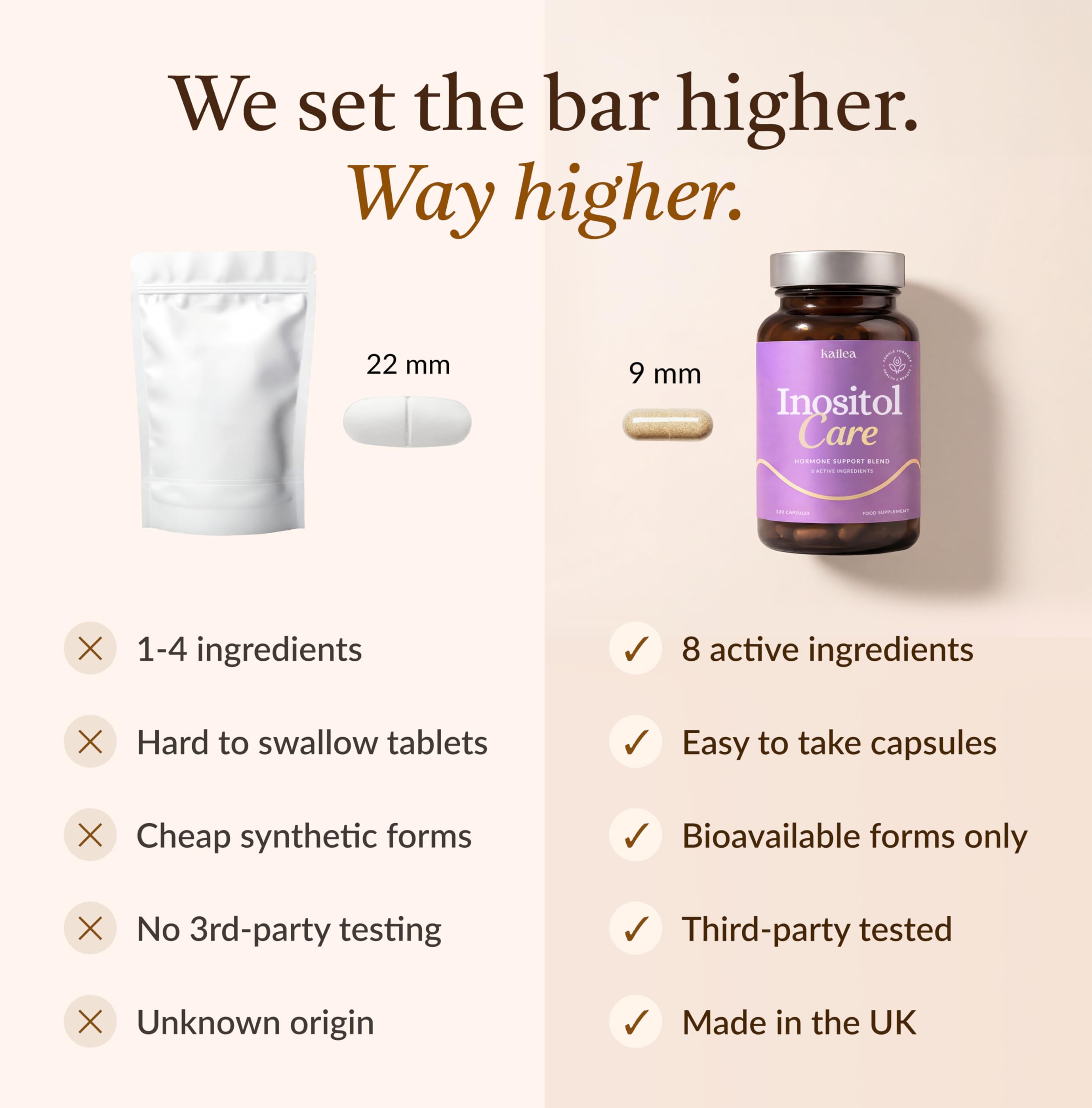 kailea Inositol Complex 8-in-1 Formula packaging