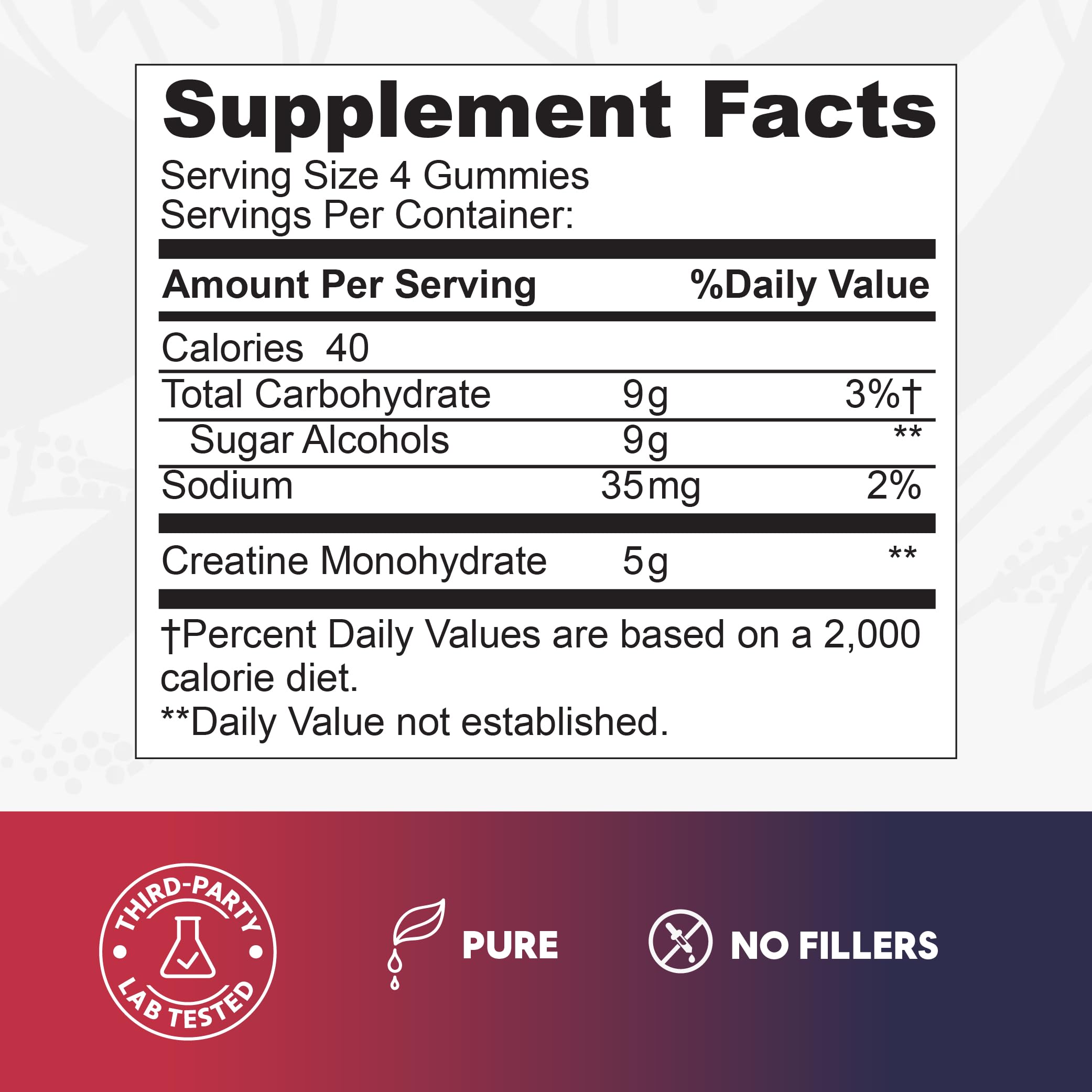 Kaitamin Creatine Gummies on a kitchen counter