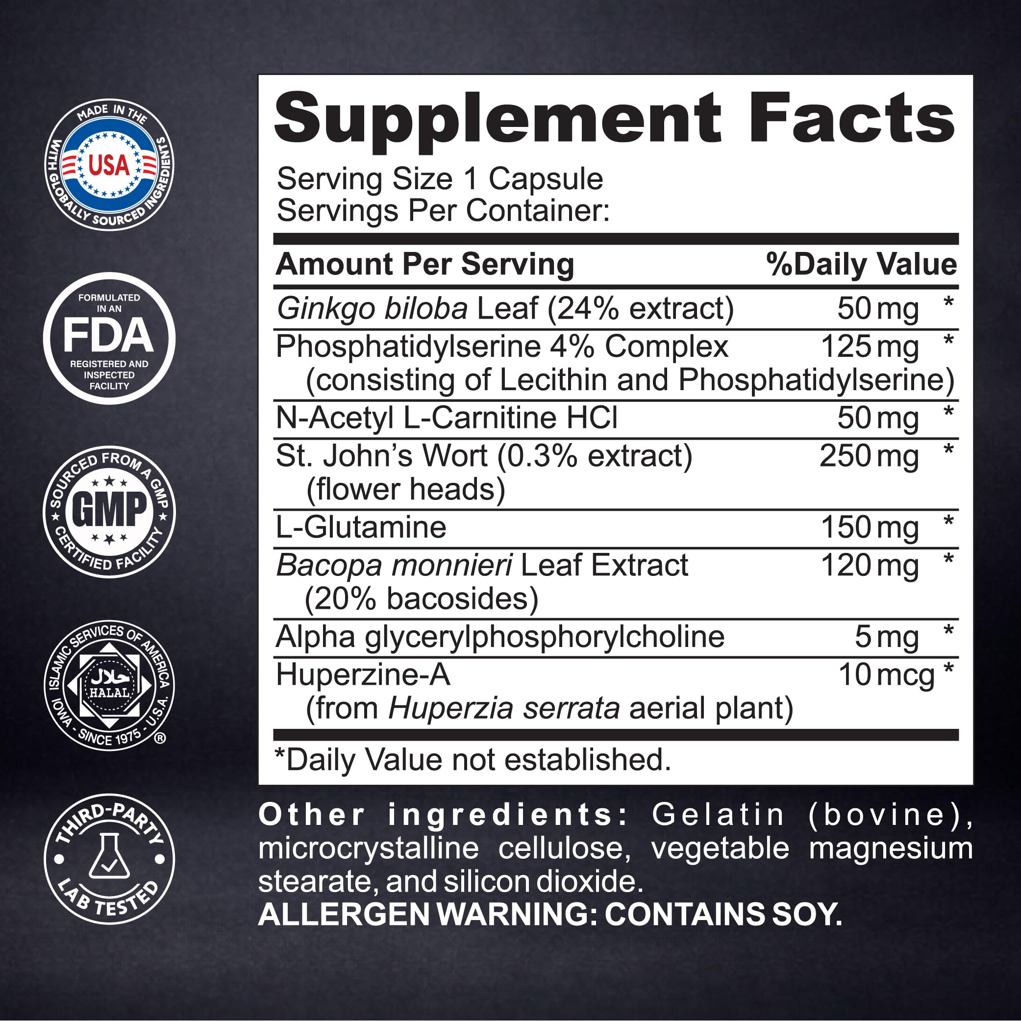 Kaitamin Ginkgo Biloba Brain Neuro Matrix bottle with measuring scoop