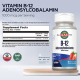 KAL Adenosyl B12 Supplement 1000mcg packaging side view