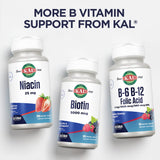 KAL Adenosyl B12 Supplement 1000mcg with fresh strawberries