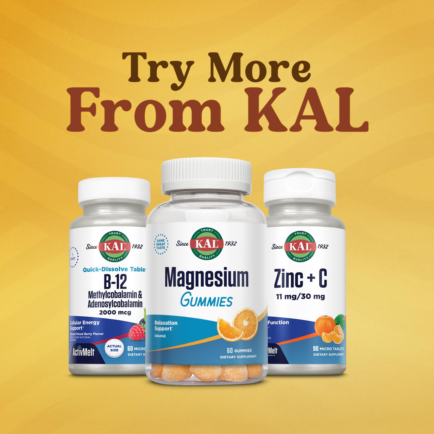 KAL B-12 Vitamin Methylcobalamin 2000 mcg Micro Tablets with berries