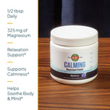KAL Calming Magnesium Powder 308g in a glass of water