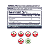 KAL Calming Magnesium Powder 308g side view showing ingredients