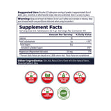 KAL Calming Magnesium Powder 312g back view showing ingredients