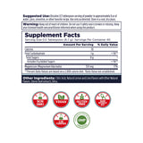 KAL Calming Magnesium Powder 318g back view showing ingredients