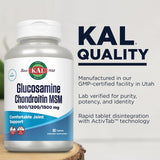KAL Chondroitin Supplement 150g capsules on a table