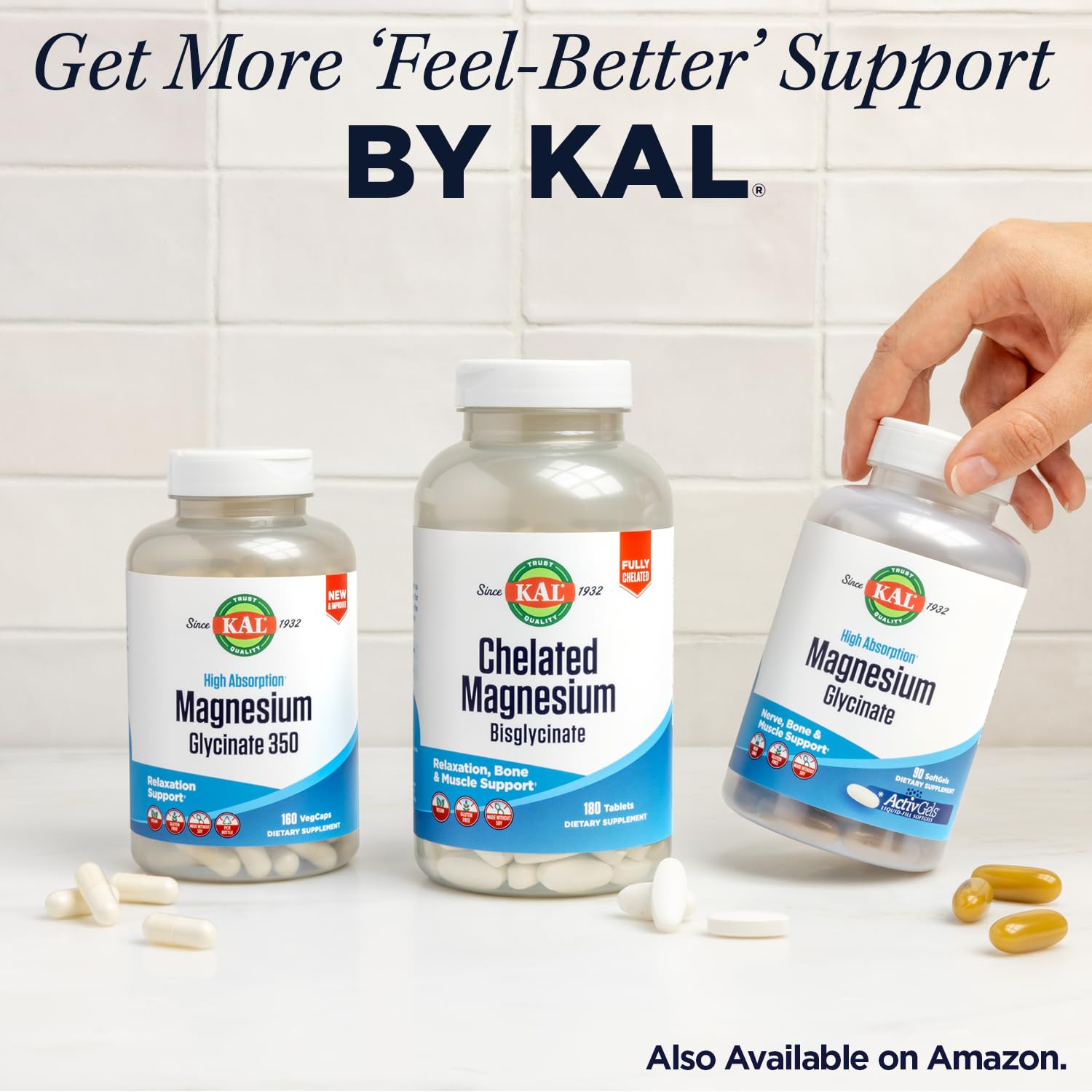 KAL Chondroitin Supplement 150g with a measuring spoon