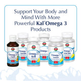KAL Fish Oil Capsules displayed with a measuring spoon