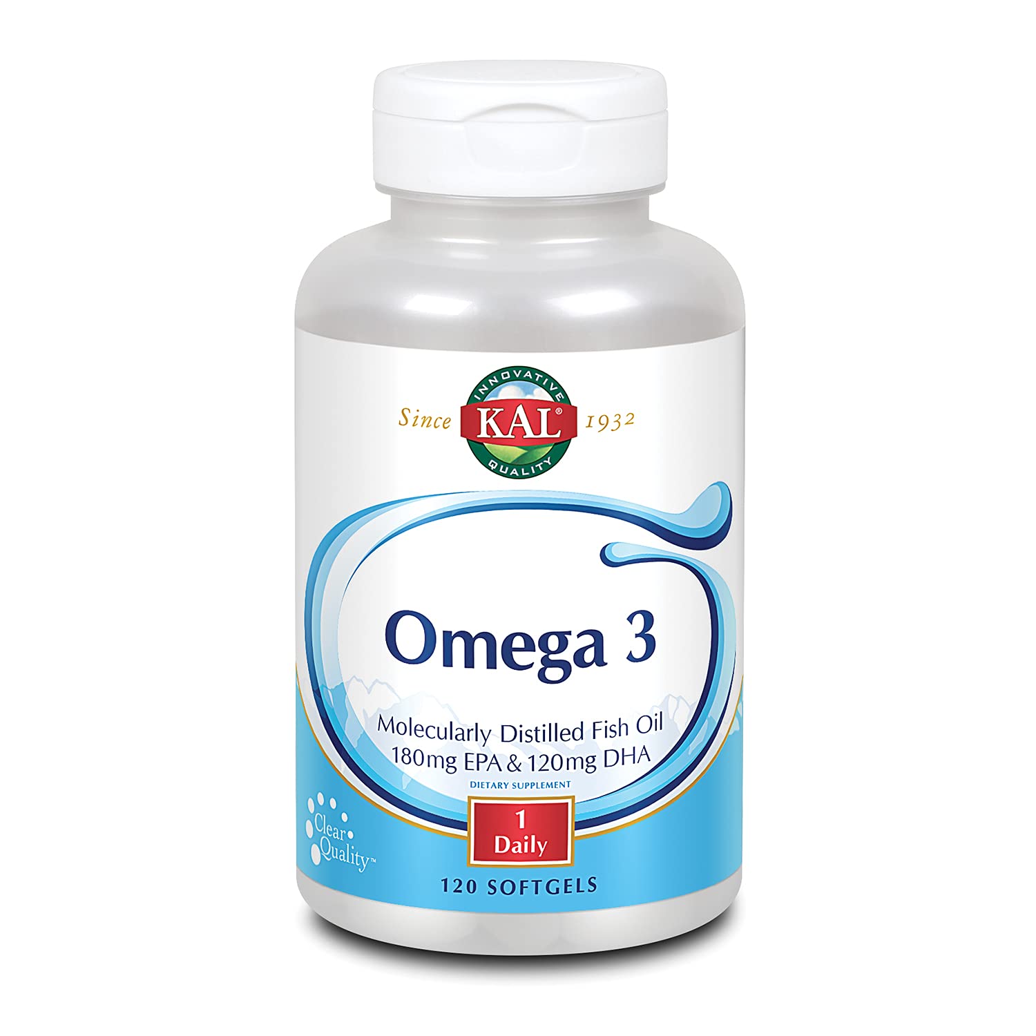 KAL Fish Oil Capsules front view with packaging