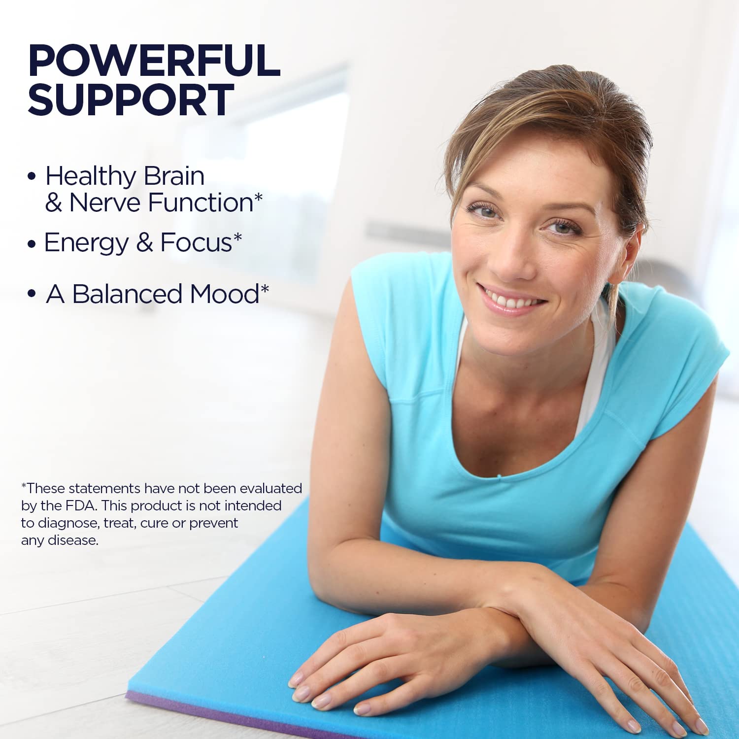 KAL Inositol Powder 550mg lifestyle scene with glass of water