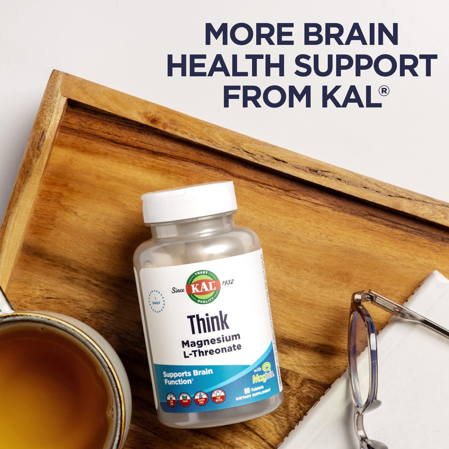 KAL Inositol Powder 550mg nutritional information on package