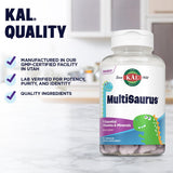 KAL Kids Multivitamins chewable with fresh vegetables backdrop