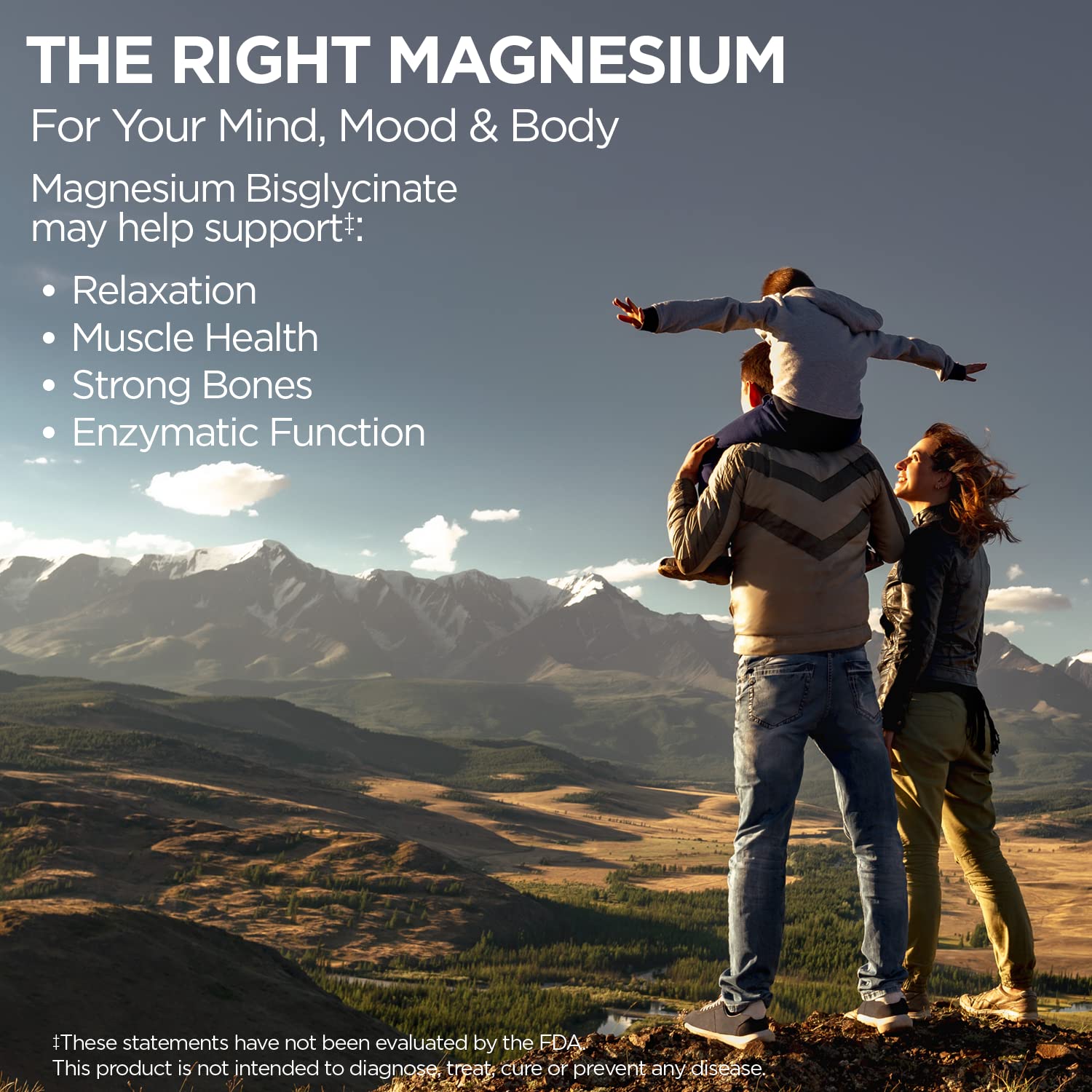 KAL Magnesium Bisglycinate tablets close-up