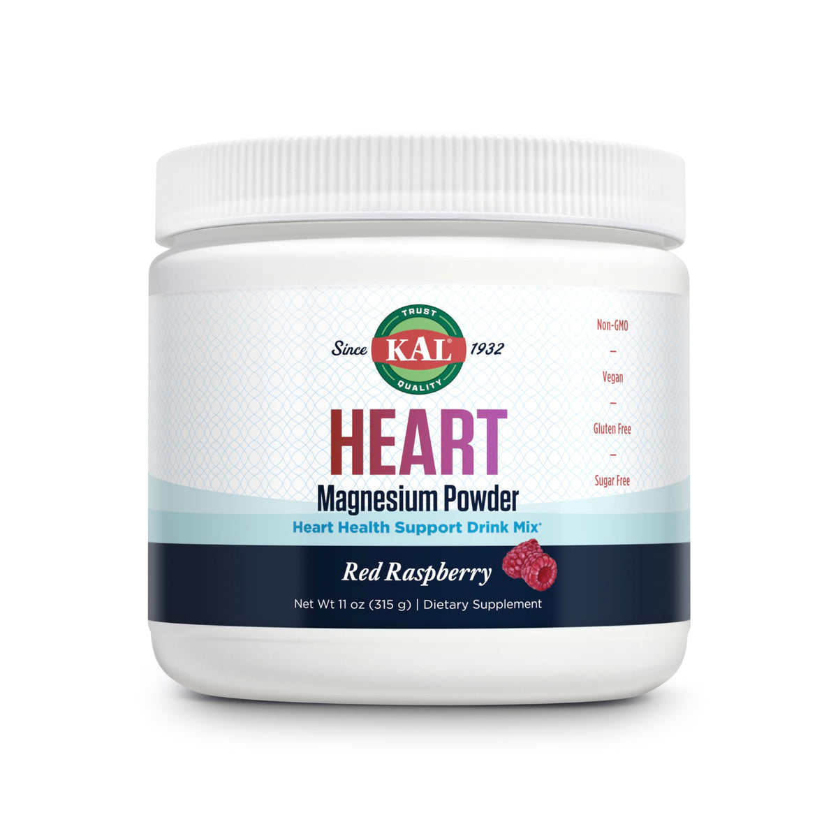 KAL Magnesium daily wellness Support Drink Mix 340g front view