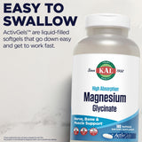 KAL Magnesium Glycinate 440g lifestyle scene with supplements