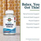 KAL Magnesium Glycinate Capsules 60g bottle with label