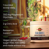 KAL Magnesium Glycinate Powder 350mg in a glass of water