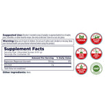 KAL Magnesium Glycinate Powder 350mg side view with nutritional information