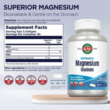 KAL Magnesium Glycinate Supplement 259g side view