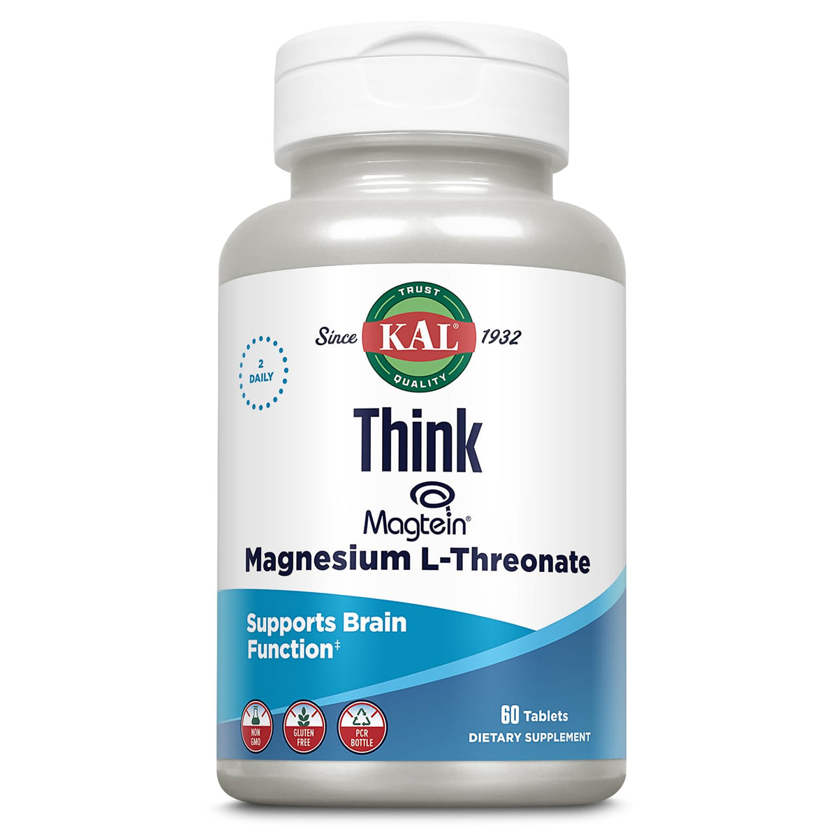 KAL Magnesium L-Threonate 2000mg supplement front view