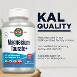 KAL Magnesium Taurate Complex Plus 180g tablets close-up