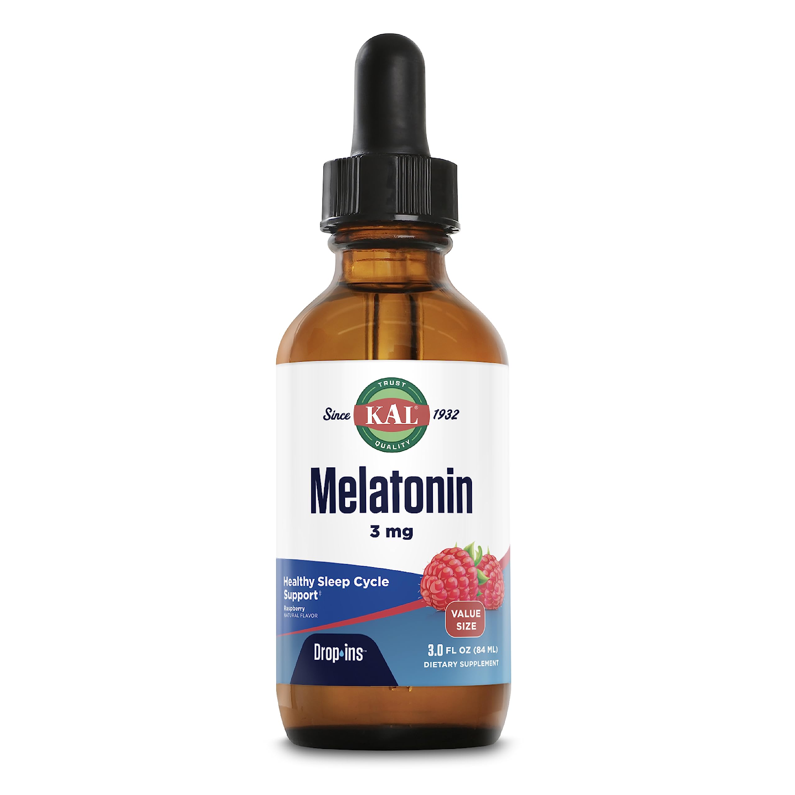 KAL Melatonin 3mg Drops 3 Fl Oz front view