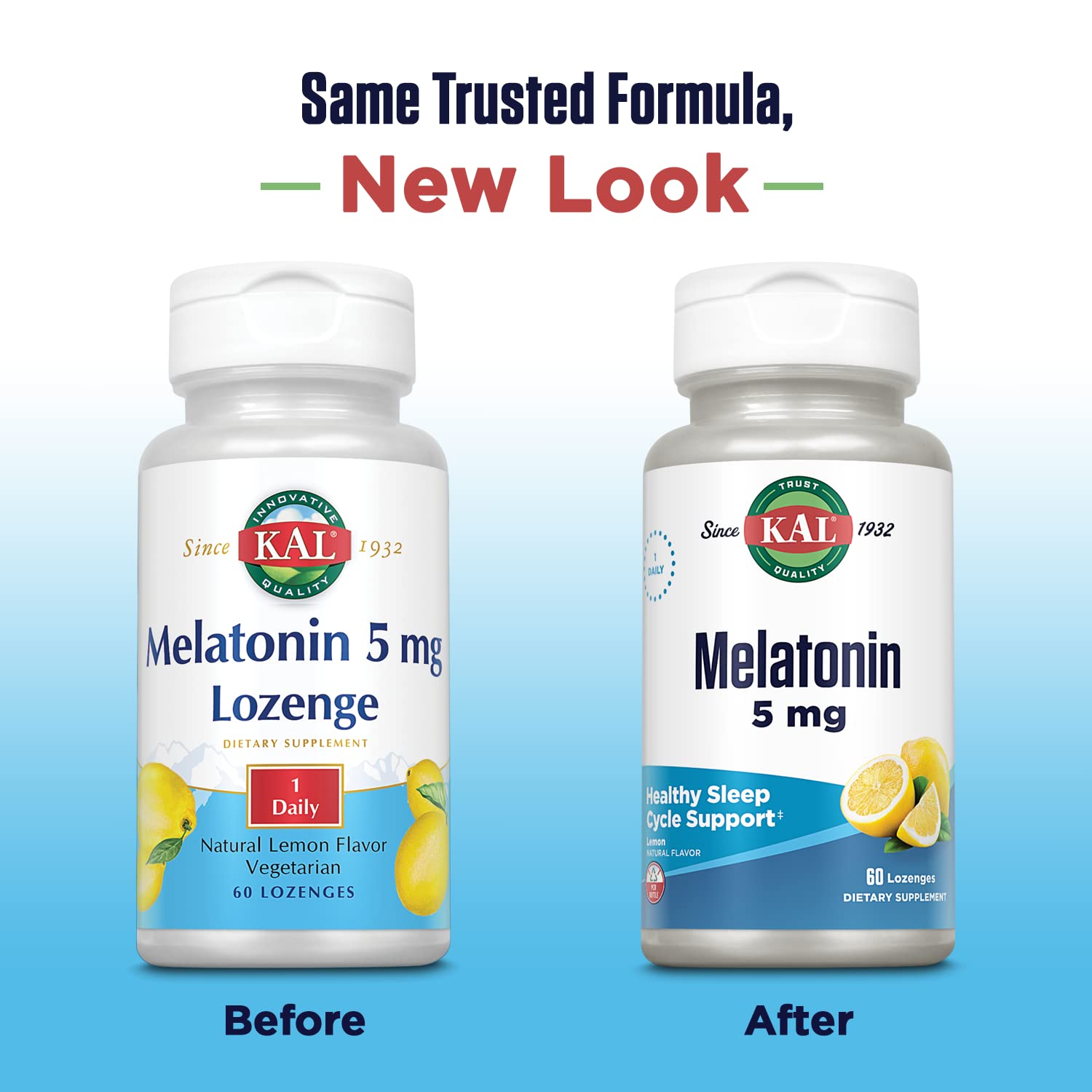 KAL Melatonin Lozenges 5mg back view packaging