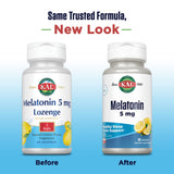 KAL Melatonin Lozenges 5mg back view packaging
