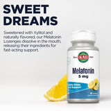 KAL Melatonin Lozenges 5mg in a hand