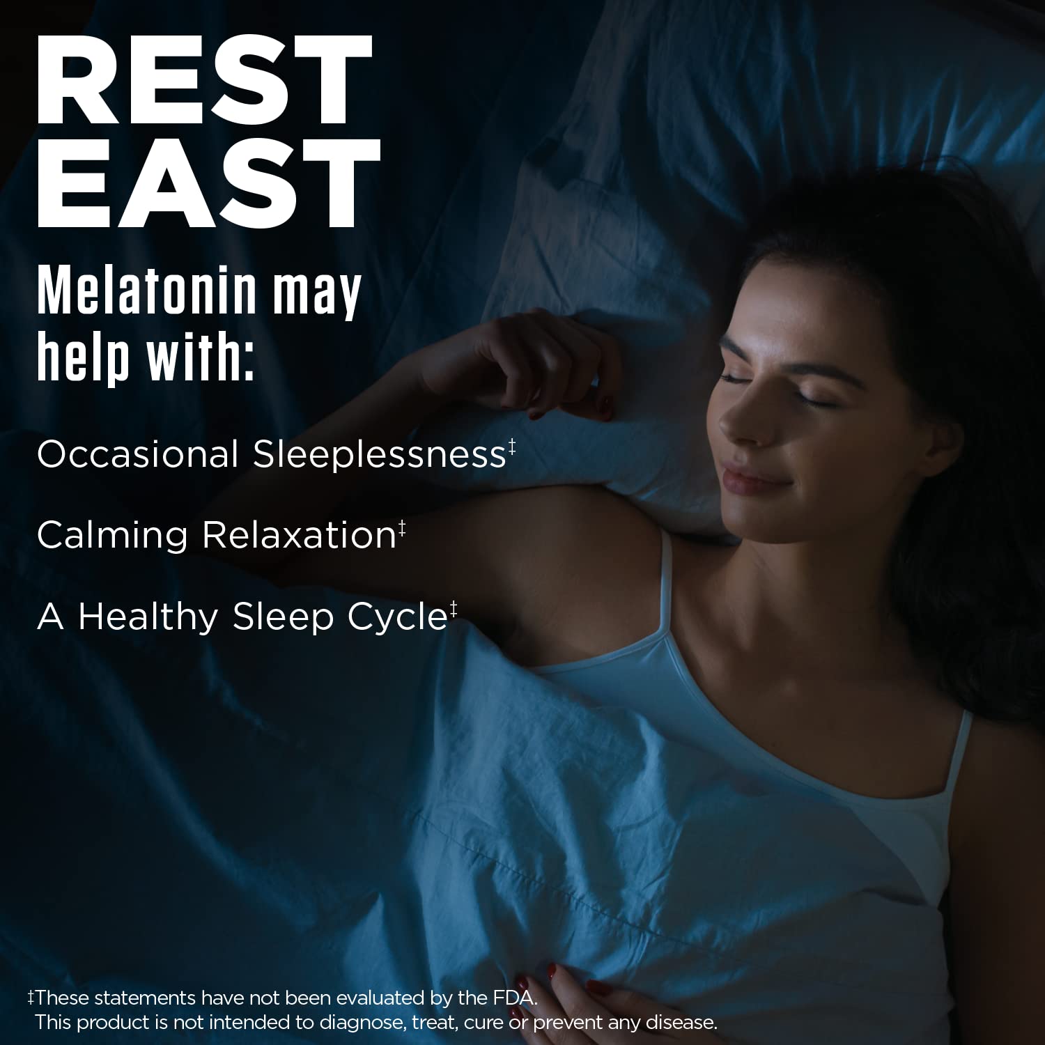 KAL Melatonin Lozenges 5mg on a wooden table