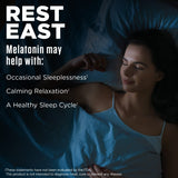 KAL Melatonin Lozenges 5mg on a wooden table