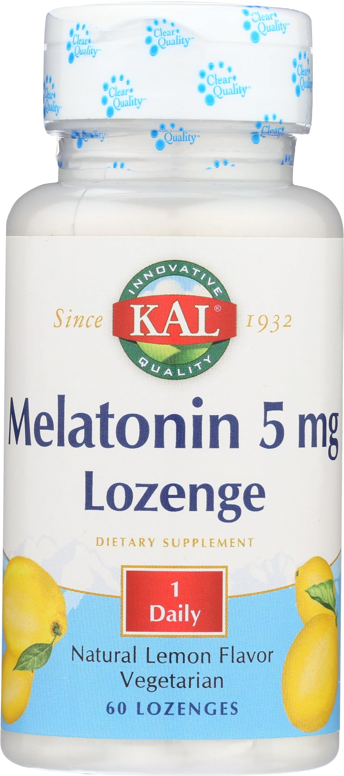 KAL Melatonin Lozenges 5mg with Vitamin B6 ingredients list